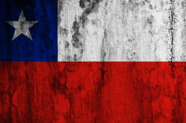 Eski kumaşta Şili bayrağı