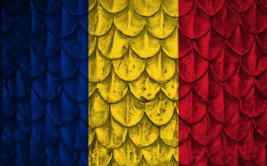 Romanya bayrağı pullarda