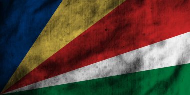 Seyşeller bayrağı eski kumaş