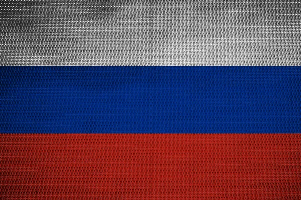 Russian Flag Texture Plastic Fabric — Stock Photo, Image