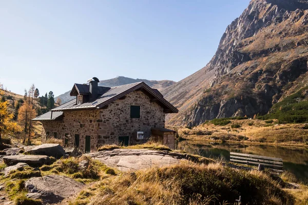 Uitzicht Colbricon Lakes Refuge San Martino Castrozza Trento Italië — Stockfoto