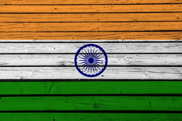 Vintage Πίνακες Σημαία Της Ινδίας — Φωτογραφία Αρχείου