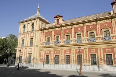 Sevilla 'daki Sant Telmo Sarayı. 11 Ağustos 2016 Sevilla, Endülüs - İspanya