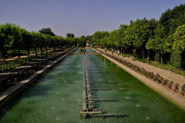 Alcazar de los Reyes Cristianos Bahçeleri Cordoba, İspanya, Endülüs
