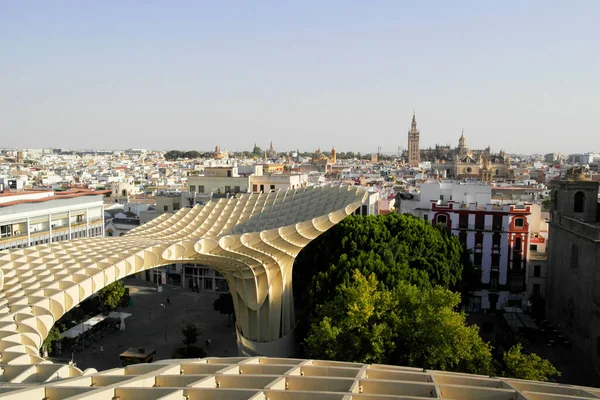 Metropol Parasol Sevilla Arquitecto Ópera Alemán Jurgen Mayer Agosto 2016 — Foto de Stock