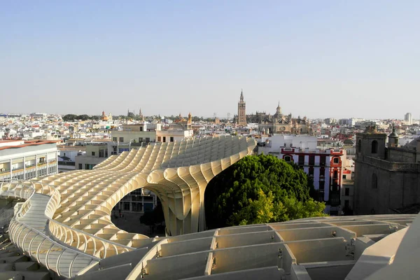 Metropol Parasol Sevilla Arquitecto Ópera Alemán Jurgen Mayer Agosto 2016 — Foto de Stock