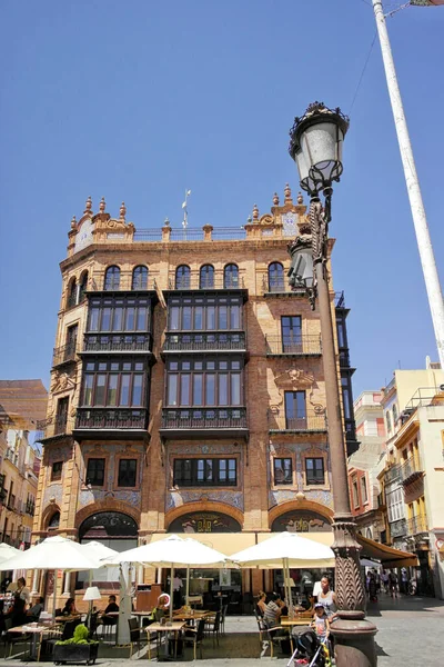 Square Och Palats Sevilla Augusti 2016 Sevilla Andalusien Spanien — Stockfoto