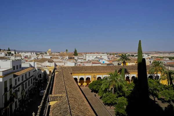 Patio Catedral Córdoba Visto Desde Arriba España Andalucía —  Fotos de Stock