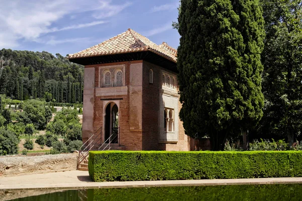 Costruzione Interna Del Palazzo Dell Alhambra Granada Agosto 2016 Granada — Foto Stock