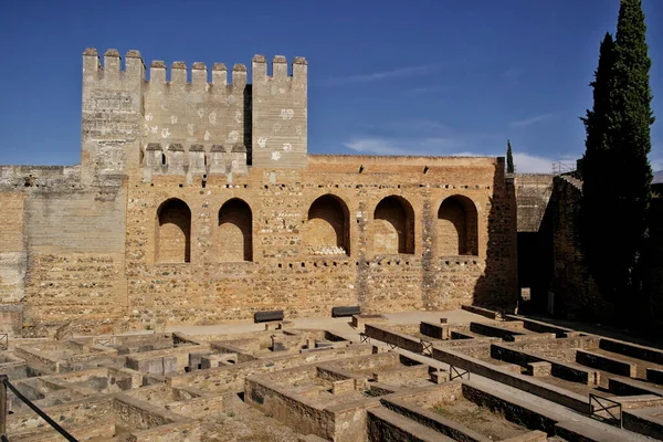 Interior Alcazaba Granada Agosto 2016 Granada España Andalucía — Foto de Stock