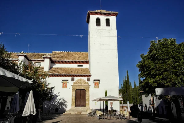 Iglesia San Miguel Bajo Granada Agosto 2016 Granada España Andalucía —  Fotos de Stock