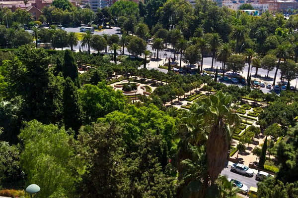 Tropikalne Ogrody Maladze Andaluzja Hiszpania — Zdjęcie stockowe