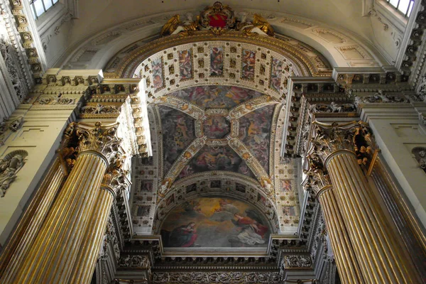 Détails Abside Cathédrale Métropolitaine Saint Pierre Décembre 2016 Bologne Italie — Photo