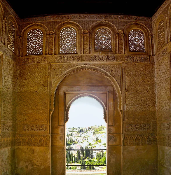 Granada Daki Alhambra Daki Generalife Sarayı Nın Içinde Ağustos 2016 — Stok fotoğraf