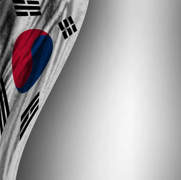 한국의 국기에는 배경이 그려져 — 스톡 사진