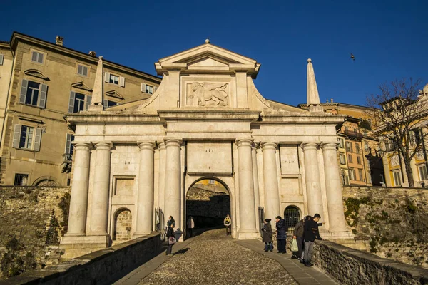 Centro Storico Dell Antico Foro Romano Bergamo — Foto Stock