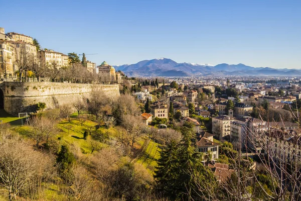 Talya Nın Bergamo Şehrinin Manzarası — Stok fotoğraf