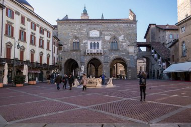 İtalya 'nın Bergamo şehrinde.
