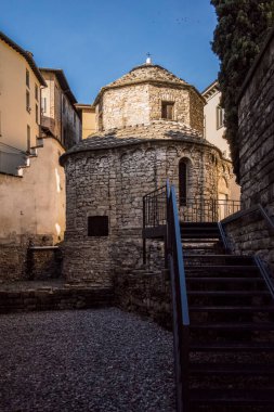 İtalya 'nın Bergamo kentinin manzarası