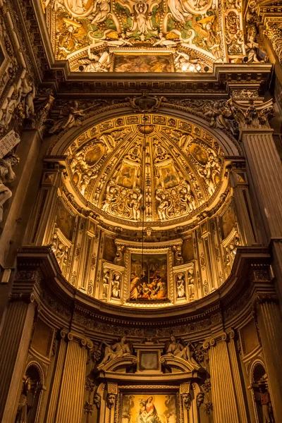 Vista Interior Catedral Bérgamo Dezembro 2018 Bergamo Lombardia Itália — Fotografia de Stock