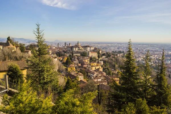 Bergamo Nun Iyi Manzarası Aralık 2017 Bergamo Lombardy Talya — Stok fotoğraf