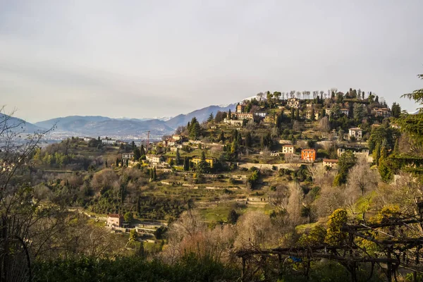 Pohled Bergamo Prosince 2017 Bergamo Lombardie Itálie — Stock fotografie