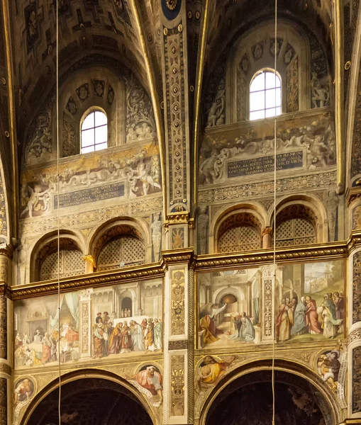 Vista Interna Del Duomo Cremona Aprile 2018 Cremona Lombardia Italia — Foto Stock