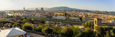 Vista spettacolare di Firenze da San Miniato al monte. 22 Aprile 2018 Firenze, Toscana - İtalya