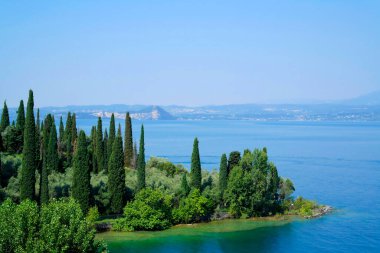 Garda Gölü, Punta San Vigilio yakınlarında. 23 Haziran 2016 Verona - İtalya