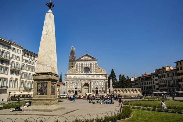 Blick Auf Die Kirche Santa Maria Novella Florenz April 2018 — Stockfoto