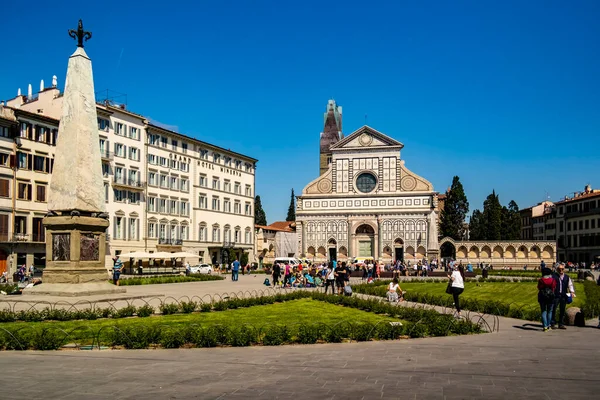 Floransa Daki Santa Maria Novella Kilisesine Bakın Nisan 2018 Floransa — Stok fotoğraf