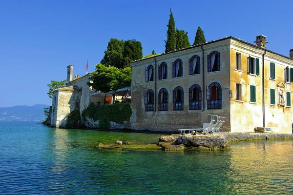 Bateaux Sur Lac Garde Punta San Vigilio Juin 2016 Vérone — Photo