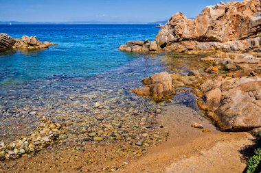 Giglio, Tuscany, İtalya 'daki sahil.