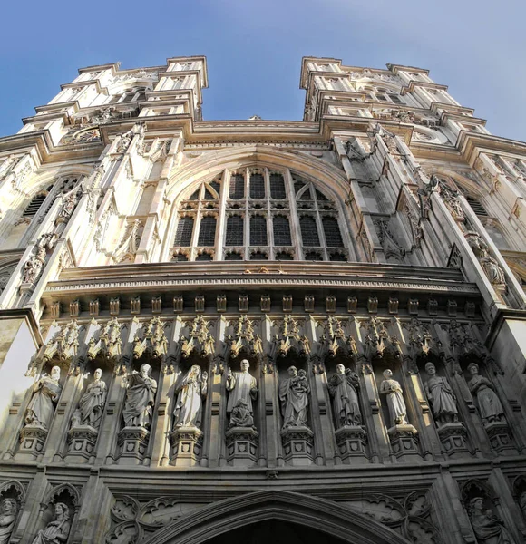 Fachada Abadía Westminster Londres Febrero 2017 Londres Inglaterra — Foto de Stock