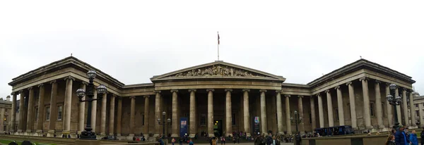 Обзор Британского Музея Лондоне Февраля 2017 Лондон Великобритания — стоковое фото