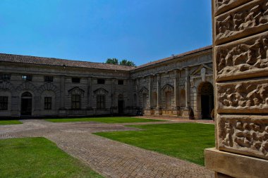 Courtyard of the Te Palace in Mantua. May 1, 2015 Mantova, Lombardy - Italy