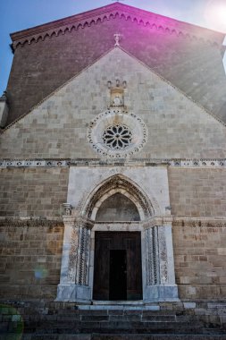 Orbetello, Toskana 'daki Santa Maria Katedrali - İtalya