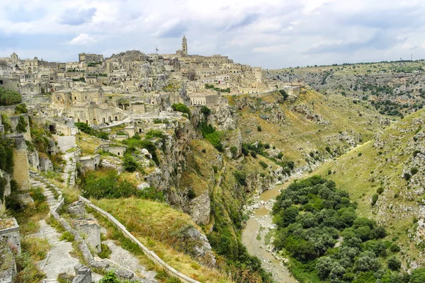 Pohled Materu Basilicata Itálie — Stock fotografie