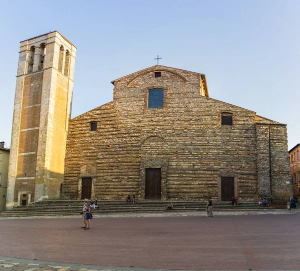 Montepulciano Katedrali Manzarası Haziran 2017 Montepulciano Toskana Talya — Stok fotoğraf