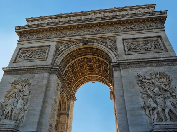 Триумфальная Арка Париже Франция — стоковое фото