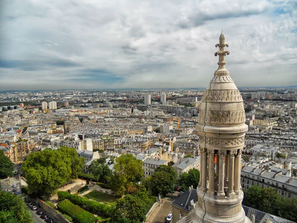 Вид Церкви Святого Сердца Монмартре Париж Франция — стоковое фото