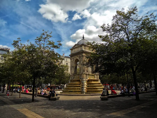 Fountain Innocents August 2016 Paris France — Stock Photo, Image