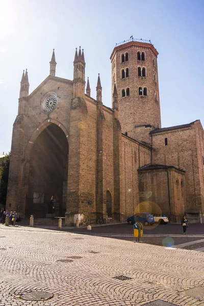 Kostel Svatého Antonína Piacenze Září 2017 Piacenza Emilia Romagna Itálie — Stock fotografie