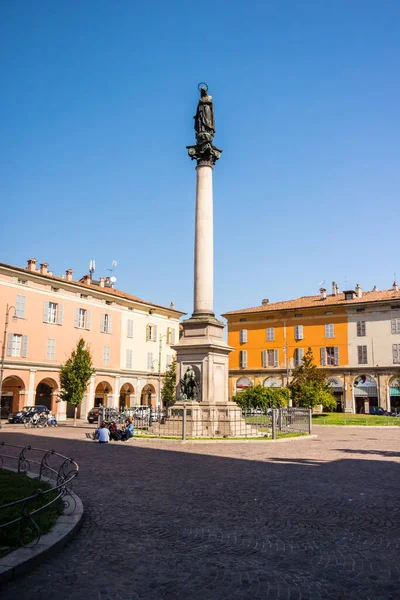 Duomo Площі Яченца Вересня 2017 Piacenza Emilia Romagna Italy — стокове фото