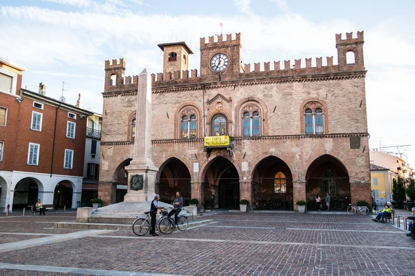 Vista Sul Municipio Fidenza Settembre Fidenza Parma Italia — Foto Stock