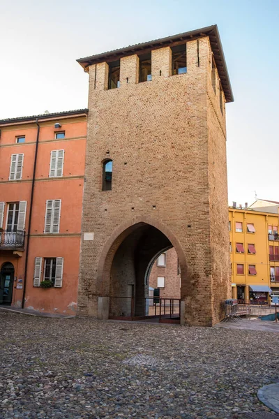 Древняя Средневековая Башня Фиденца Парма Италия — стоковое фото