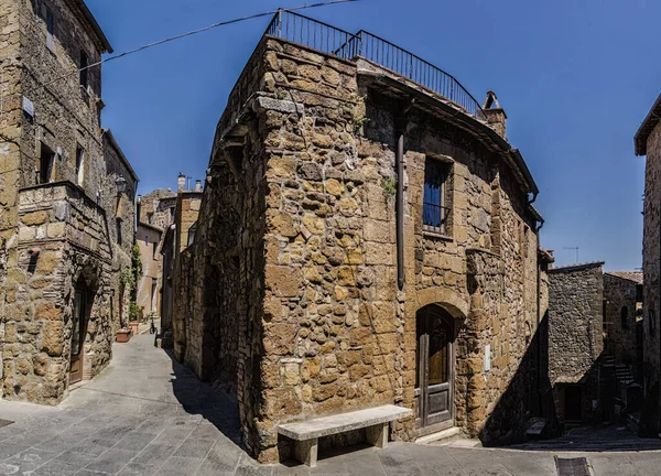 Středověké Město Pitigliano Toskánsko Itálie — Stock fotografie