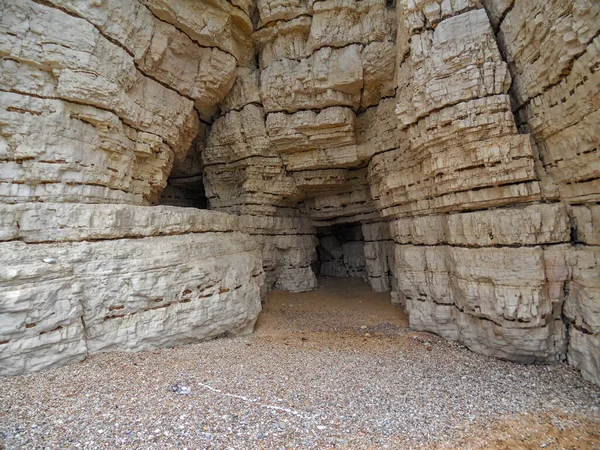 Antigua Cueva Piedra Ciudad Mattinata Gargano Puglia Italia —  Fotos de Stock