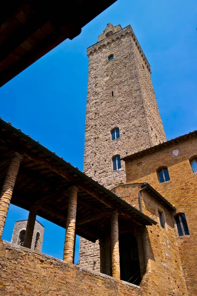 Widok San Gimignano Toskania Włochy — Zdjęcie stockowe