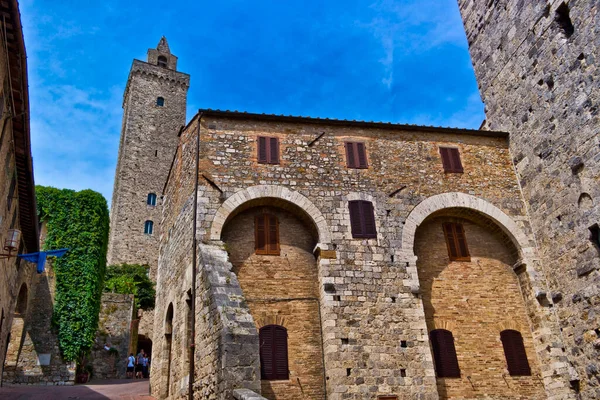 Widok San Gimignano Toskania Włochy — Zdjęcie stockowe